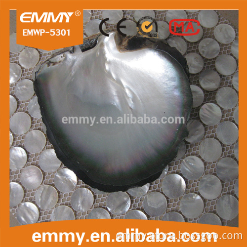 cheapest crazy white mother of pearl pattern round mosaic tile